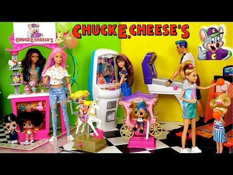 Barbie LOL Family Goes To an Indoor Playground - Baby Goldie Play