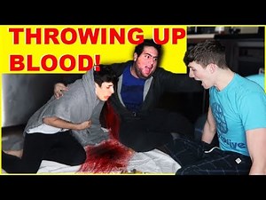 THROWING UP BLOOD BOYFRIEND PRANK - INSANE REACTION