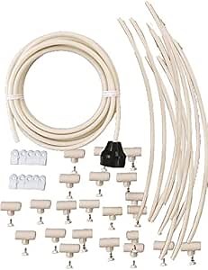 Amazon.com: mistcooling - Patio Misting Kit Assembly - Make Your own Misting System (60Ft-16 Nozzles) : Patio, Lawn & Garden