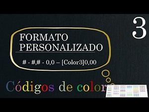👌 03 - EXCEL: FORMATO DE NÚMERO PERSONALIZADO: Estructura y Códigos de Color