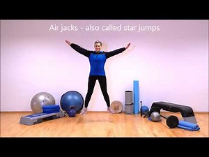 Air jack high intensity jumping jack variation