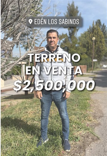 🌳 ¡Terreno de Ensueño en Edén Los Sabinos! ¡No te pierdas esta oportunidad única! 🌟 \t•\t1,250 m2 de pura potencialidad \t•\t$2,000 x m2 en la etapa con mayor plusvalía del Edén \t•\tUbicado en Paseo de los Búhos \t•\tMuy cerca del acceso principal y con vista al campo de golf. *Precios sujetos a cambio sin previo aviso. ¡Construye la casa de tus sueños o invierte en el futuro! 🏡✨ 👨‍💼 Sergio Romo (Ai) 👉 @sergioromo.realtor 📱 449 384 6238