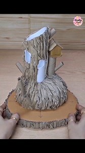 45K views · 1.4K reactions | DIY rustic tree house: Don't miss the end #diy #crafts #treehouse #fairyhouse #treefairyhouse #reels #craftreels #fbreels #ReelsViral #CraftyHands #fyp #fypシ | Crafty hands | Facebook