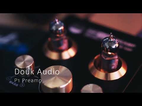 [Upgraded 5654 Tube] Douk Audio P1 HiFi Bluetooth 5.0 Vacuum Tube Preamp