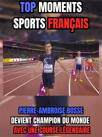 L’IMPOSSIBLE VICTOIRE ! 🏃‍♂️ Personne ne l’attendait là, et pourtant Pierre-Ambroise Bosse a choqué le monde entier en 2017. Cette accélération à 200m de la fin reste l’un des plus grands moments du sport français. 🥇 Qui se souvient de son interview légendaire avec son chat après la course ? 😂 Dites-moi votre souvenir de ce moment en commentaire ! 👇#PierreAmbroiseBosse #Athletisme #ChampionDuMonde #SportFrancais