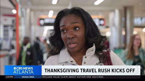 Thanksgiving travel rush kicks off at the Atlanta airport