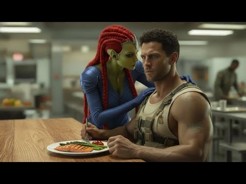 The Alien Queen Places Her Hand on His Shoulder—Whispers Once, and the Room Goes Silent