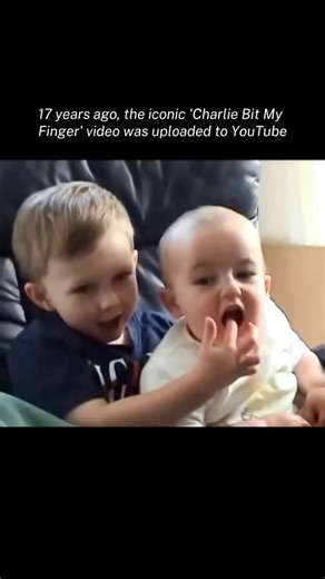 Pop World Daily on Instagram: "One of the most iconic videos ever "Charlie Bit My Finger" is a 2007 viral video of a baby named Charlie Davies-Carr biting his older brother Harry's finger. The video was one of You Tube's first viral hits, garnering over 887 million views. #youtube #viral #iconic #nostalgia"