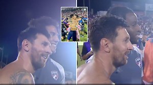 FC Dallas players spotted taking pictures with Lionel Messi after penalty shootout defeat