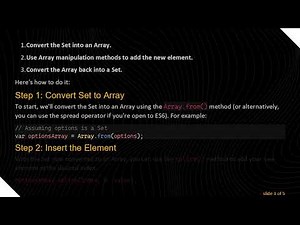 How to Add an Element at a Specific Index in a JavaScript Set Object