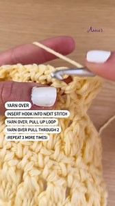 Follow along with Sigoni Macaroni as she teaches you how to crochet the Double Crochet Cluster! You can find the Double Crochet Cluster and more in Annie's FREE Stitch Guide! Go here: https://bit.ly/2wnPME1 | Annie's Attic
