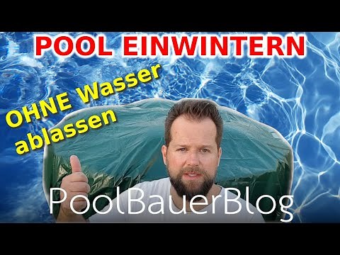 Intex Frame Pool draußen überwintern | Mit Poolkissen - OHNE Wasser ablassen!