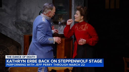 Actress Kathryn Erbe in 'The Dance of Death' at Chicago's Steppenwolf Theatre this month