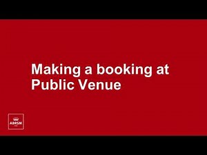 ABRSM - Making a Public Venue booking