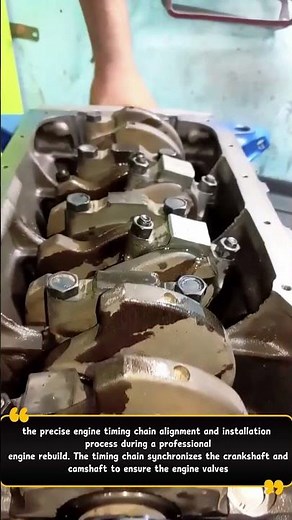 Engine Timing Chain Alignment & Installation | Professional Engine Rebuild Process