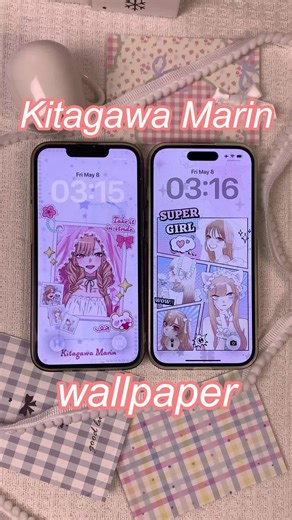 Kitagawa Marin wallpaper #MarinKitagawa #kitagawamarin #mydressupdarlingedit #Marin #mydressupdarling #その着せ替え人形は恋をする #tutorials #new #pink #wallpaper #fyp #livewallpaper