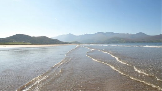 Ireland's longest beach with stunning golden sands, turquoise waters and parking
