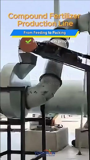 Compound Fertilizer Production Line Installation in process from Feeding to Packing