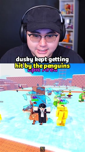 Dusky Kept Getting Hit By The Penguins #roblox