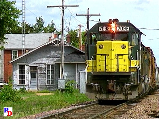Merrillan, Wisconsin where the Chicago & North Western and the Green Bay & Western intersect. From the Pentrex show "The Green Bay Route" https://rfd.video/GBW | Railfan Depot