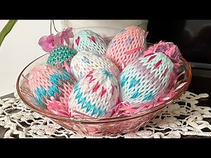 Easter Eggs With Duplicate Stitching ~ Addi, Sentro, Circular Knitting