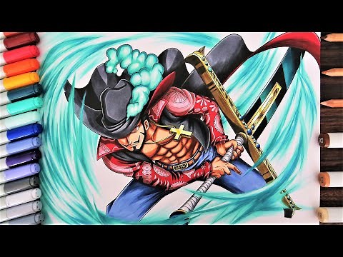 Drawing Dracule Mihawk | World's Strongest Swordsman - One Piece