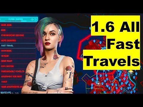 All Fast Travels, 1.6 Update, Dataterm Locations, Frequent Flyer Trophy in Cyberpunk 2077