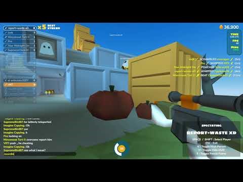 Shell Shockers ELITE Cheater in action Aimbot