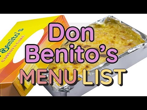 Don Benito’s Menu Prices [Philippines Restaurant Menu]