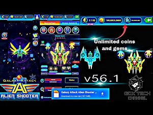 Alien Shooter Galaxy Attack Mod APK // alien shooter Mod APK unlimited money hack version direct