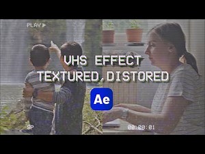 VHS Effect Tutorial in After Effects For Texture and Distortion