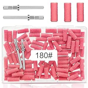 Amazon.com: 150 Grit Mini Sanding Bands Nail Drill Bit 100 Pcs, 3.1 MM Small Sanding Bands for Nail, Upgrade Medium Grit Nail Sanding Bands for Manicures and Pedicure, Professional Small Nail Sanding Bands, Pink : Beauty & Personal Care