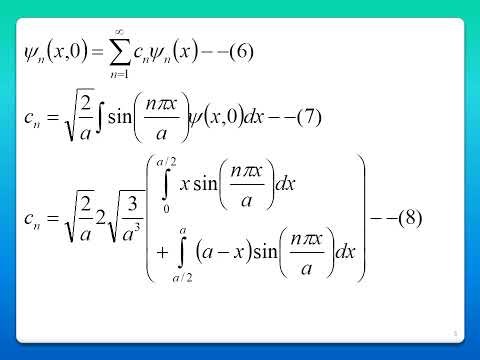 Infinite Square Well, potentially, the initial wave function = Ax , A(a-x)