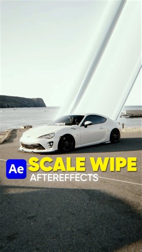 Create this scale wipe effect in aftereffects