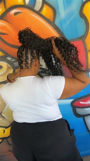 Zig Zag Braids into Quick Weave Ponytail | Stylish Protective Hairstyle