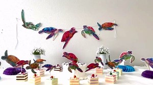 Turtle Birthday Banner – Cute Sea Turtle Party Decorations for Baby Shower, Kids Birthday, Under the Sea and Ocean Theme Celebrations