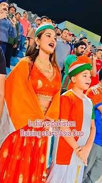 India vs Pakistan National Anthem 🇮🇳🇵🇰 | Emotional Moment in Asia Cup Doha Qatar| Raising Stars Fans