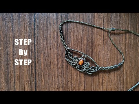 Easy macrame necklace for beginners |