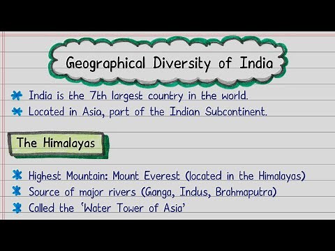 📝FREE Notes | Geographical Diversity of India | Class 7 Social Science | NCERT | Handwritten
