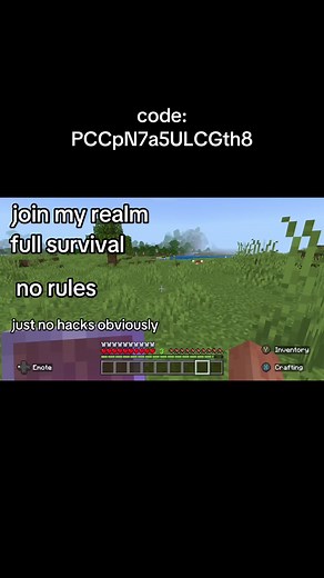 Join My Minecraft Realm: Full Survival Experience