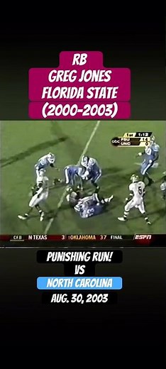 #collegefootball - RB Greg Jones (2003)