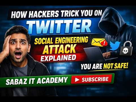How People Get Hacked on Twitter 😱 | Social Engineering MethodSabaz IT Academy 💻#2026