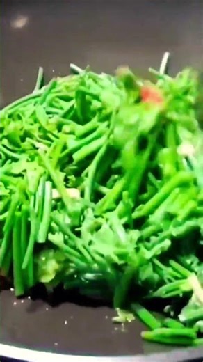 ☝️⬆️清脆爽口🥬炒龍鬚菜這樣炒最好吃！ #food #家庭菜 #cooking #shorts