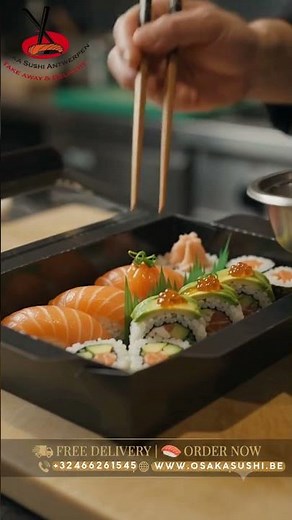 🍣 Fast Sushi Delivery in Antwerpen | Osaka Sushi Antwerpen #antwerpen #osakasushi #japanesefood