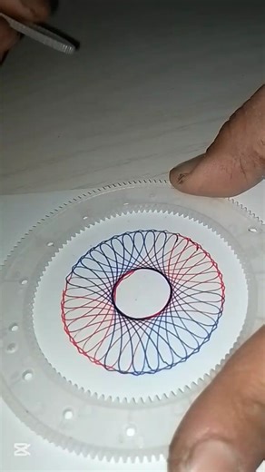Mesmerizing Spirograph Pattern – So Smooth! #spirograph #fyp #fypシ