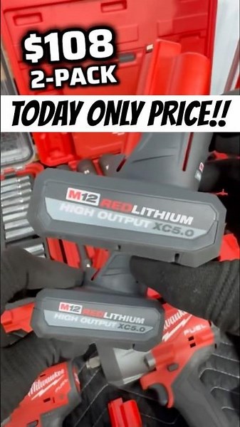 ⚠️ [PRICE GLITCH?] Milwaukee High Output Battery 2-Pack Update!