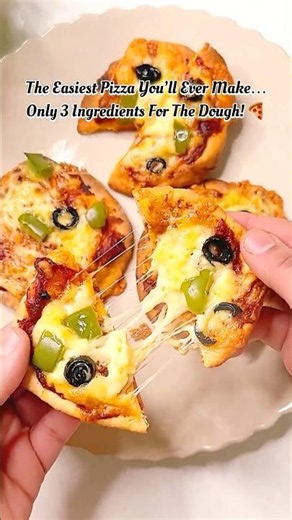 3-Ingredient Mini Pizza bread🍕| No Yeast, No hustle,Ready in Minutes! Easy quick Pizza Recipe🔥
