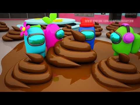 AMONG US POOP! / 0000 / IMPOSTOR POOPED EVERYWHERE! / THE FUNNIEST ANIMATIONS! / #game #memes #funny
