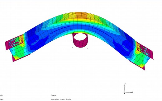 MSC.MARC平板弯曲试验模拟