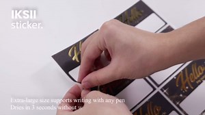 120 Pcs Hello My Name is Stickers,Black Gold Large Size(3.3"x2.3"),Self Adhesive Name Tags Sticker,Student Back to School Name Tags,Classroom Decor,Party,Locker,Clothing,Amily Runion,Gift Gag